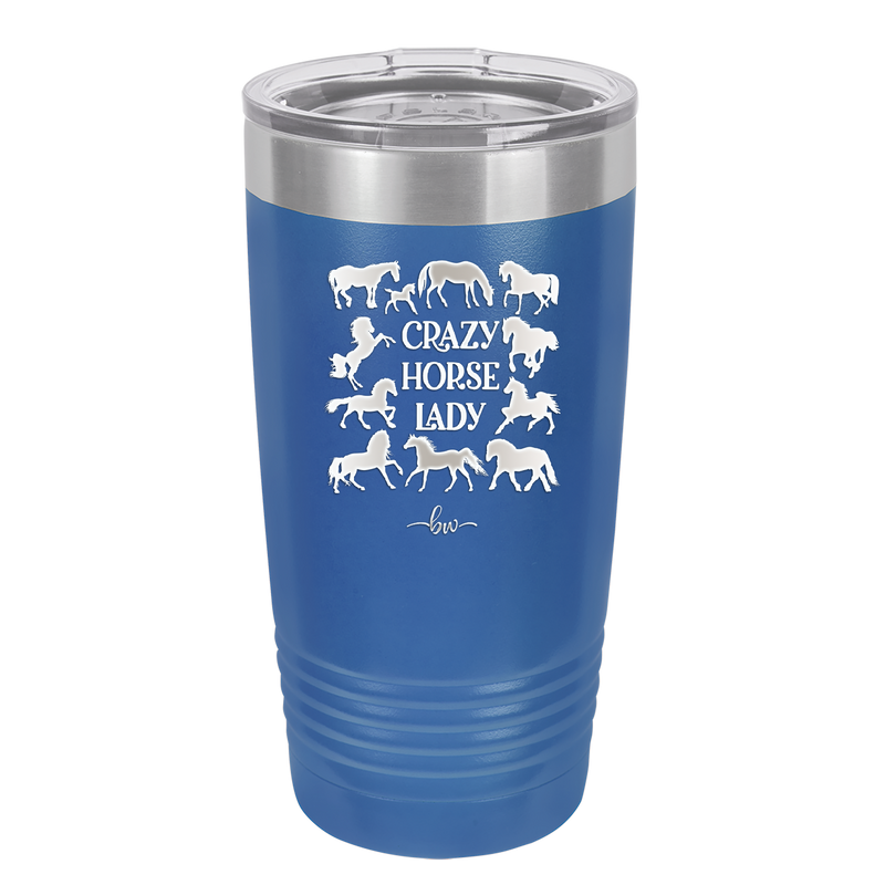 Crazy Horse Lady - Laser Engraved Stainless Steel Drinkware - 1863 -