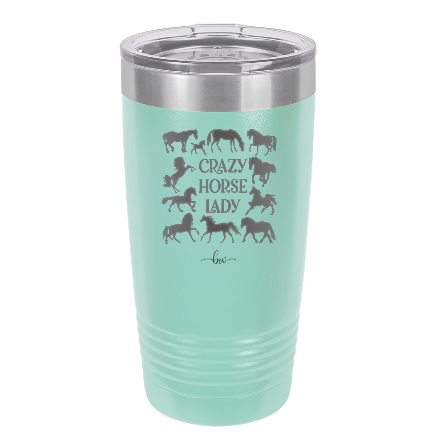 Crazy Horse Lady - Laser Engraved Stainless Steel Drinkware - 1863 -