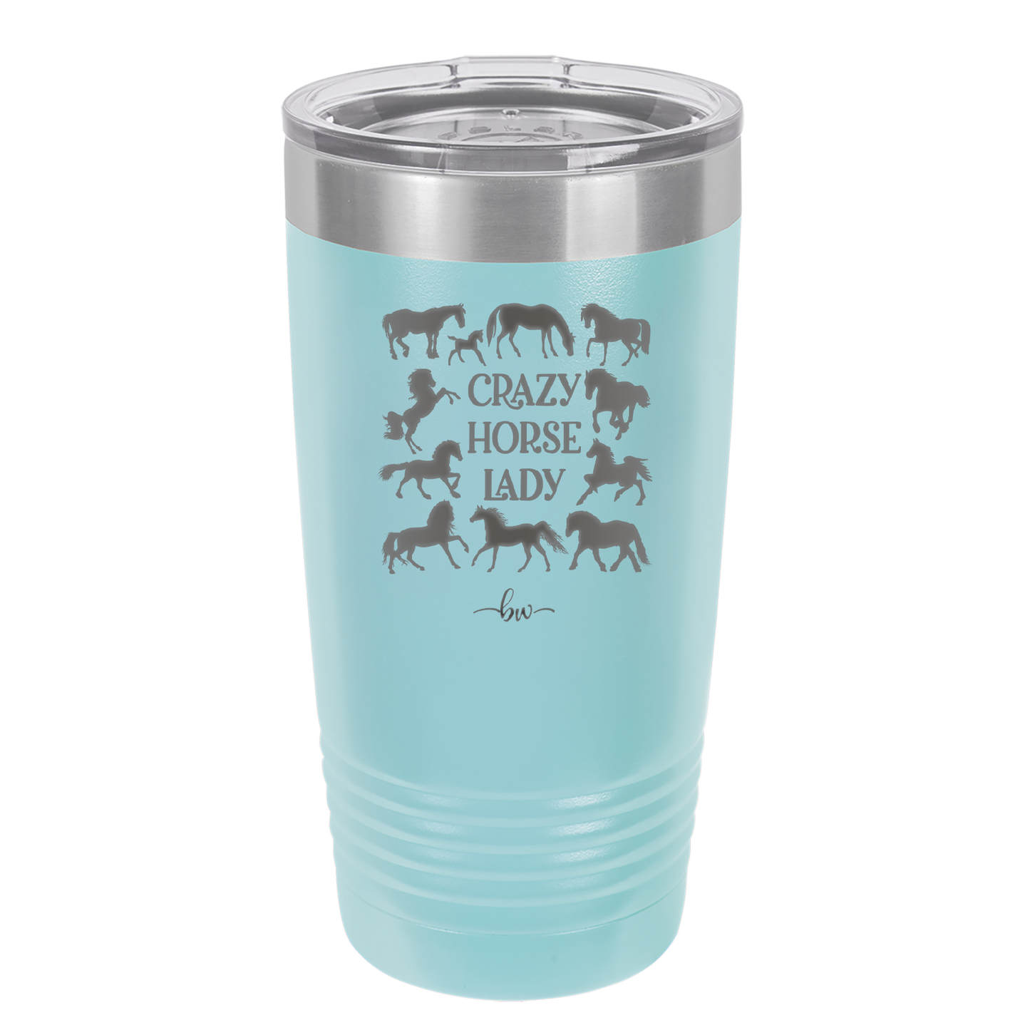 Crazy Horse Lady - Laser Engraved Stainless Steel Drinkware - 1863 -