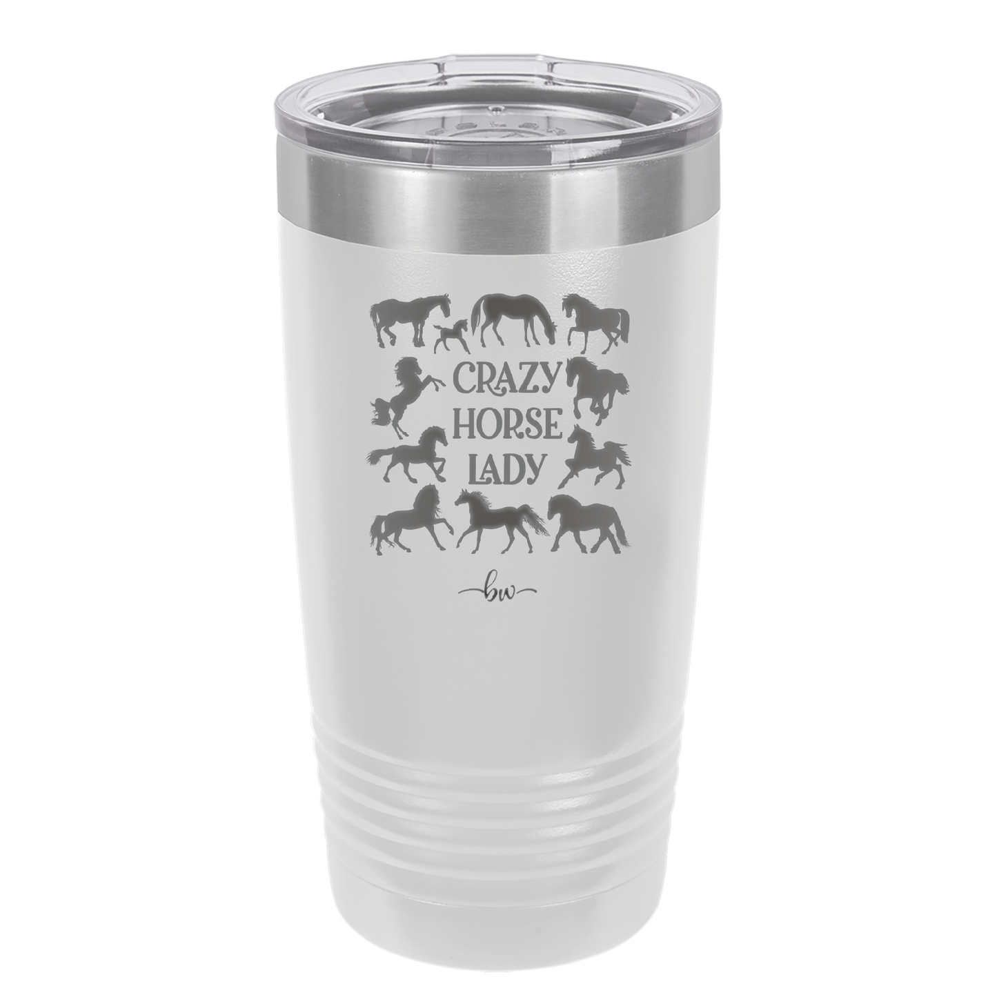 Crazy Horse Lady - Laser Engraved Stainless Steel Drinkware - 1863 -