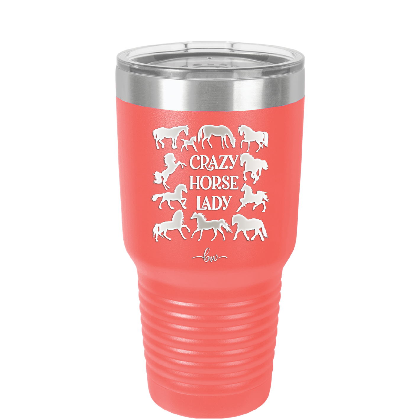 Crazy Horse Lady - Laser Engraved Stainless Steel Drinkware - 1863 -