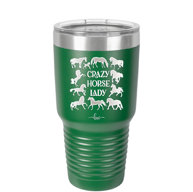 Crazy Horse Lady - Laser Engraved Stainless Steel Drinkware - 1863 -