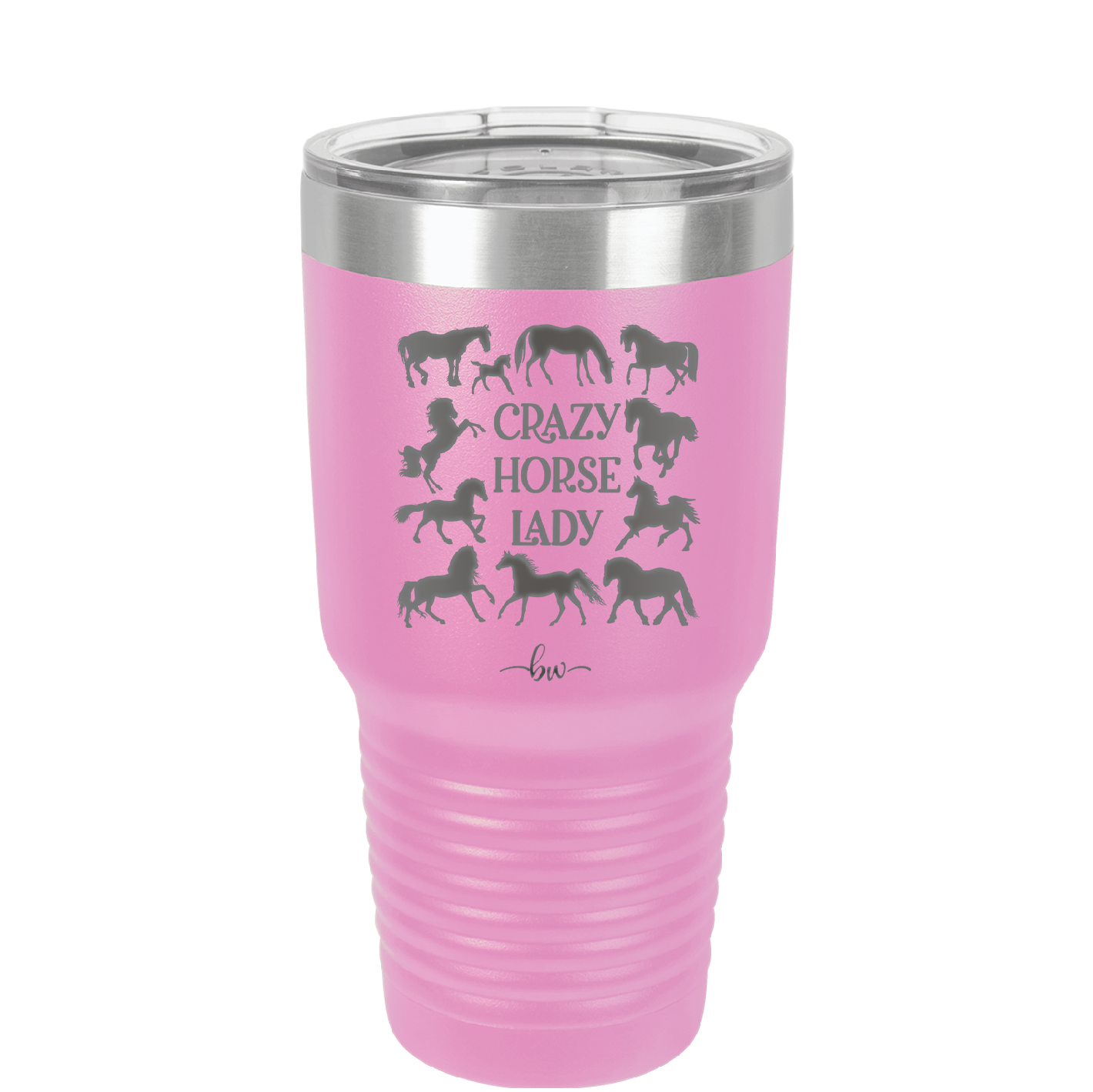 Crazy Horse Lady - Laser Engraved Stainless Steel Drinkware - 1863 -