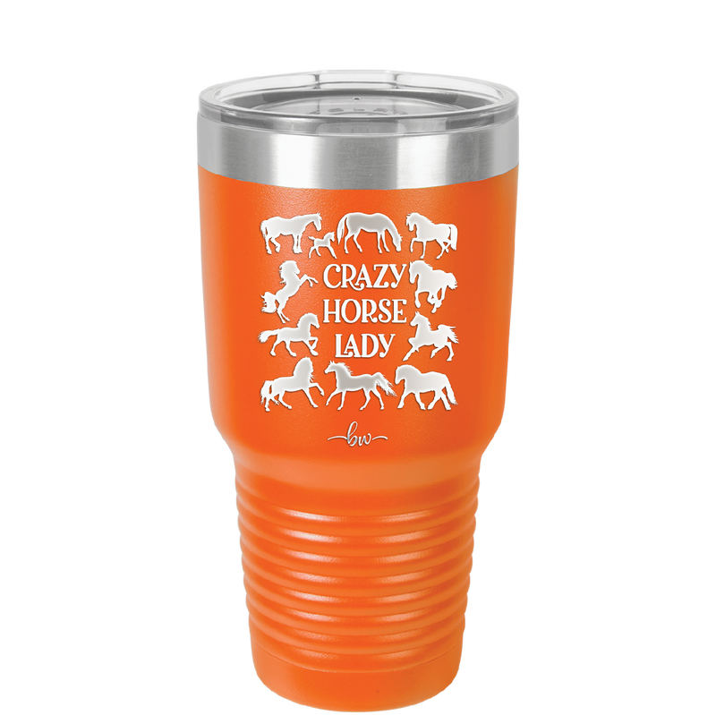 Crazy Horse Lady - Laser Engraved Stainless Steel Drinkware - 1863 -