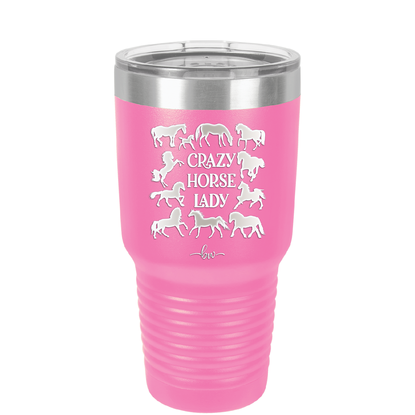 Crazy Horse Lady - Laser Engraved Stainless Steel Drinkware - 1863 -