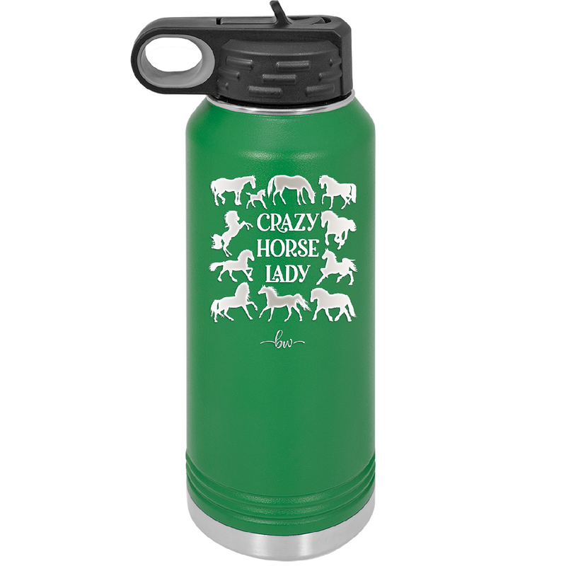 Crazy Horse Lady - Laser Engraved Stainless Steel Drinkware - 1863 -