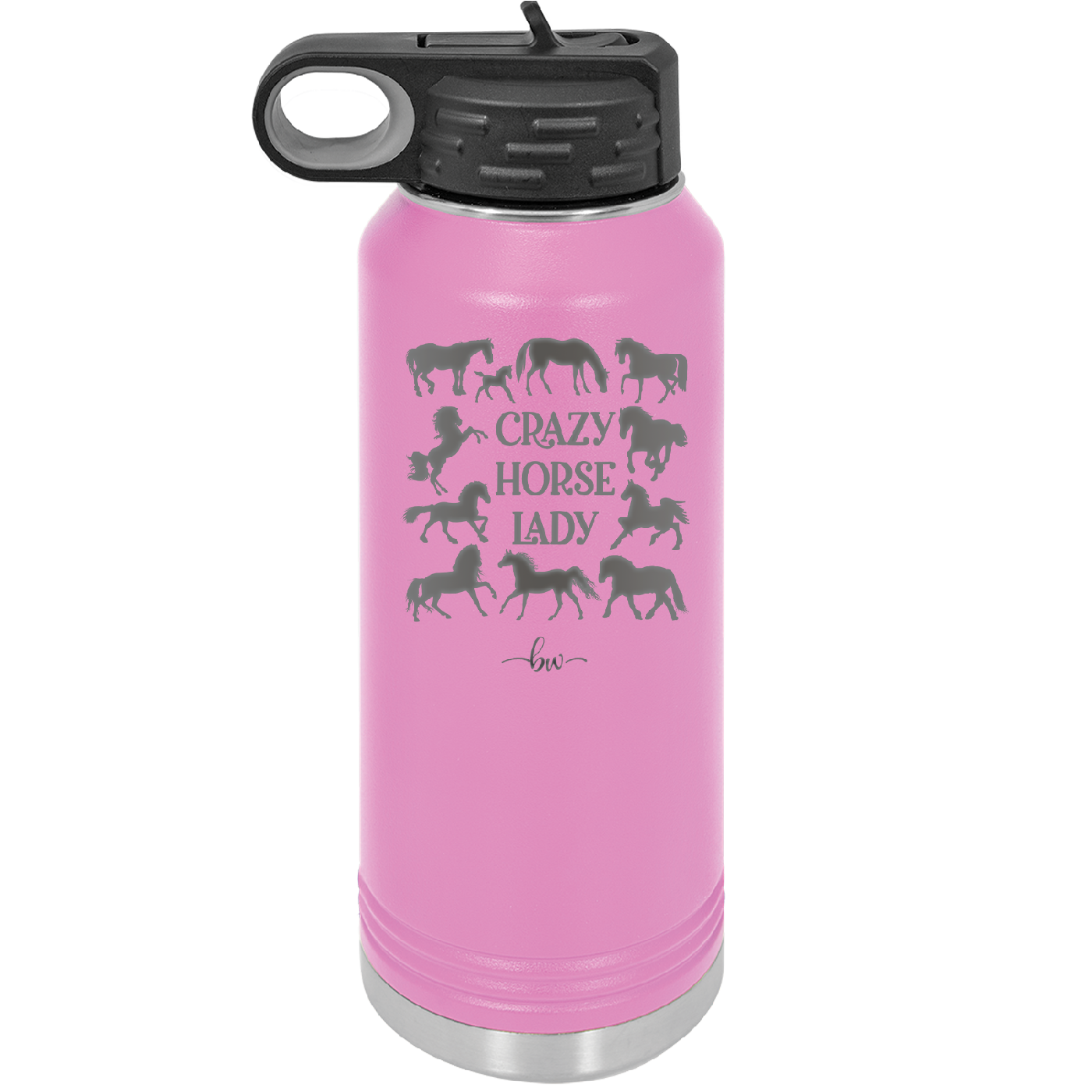 Crazy Horse Lady - Laser Engraved Stainless Steel Drinkware - 1863 -