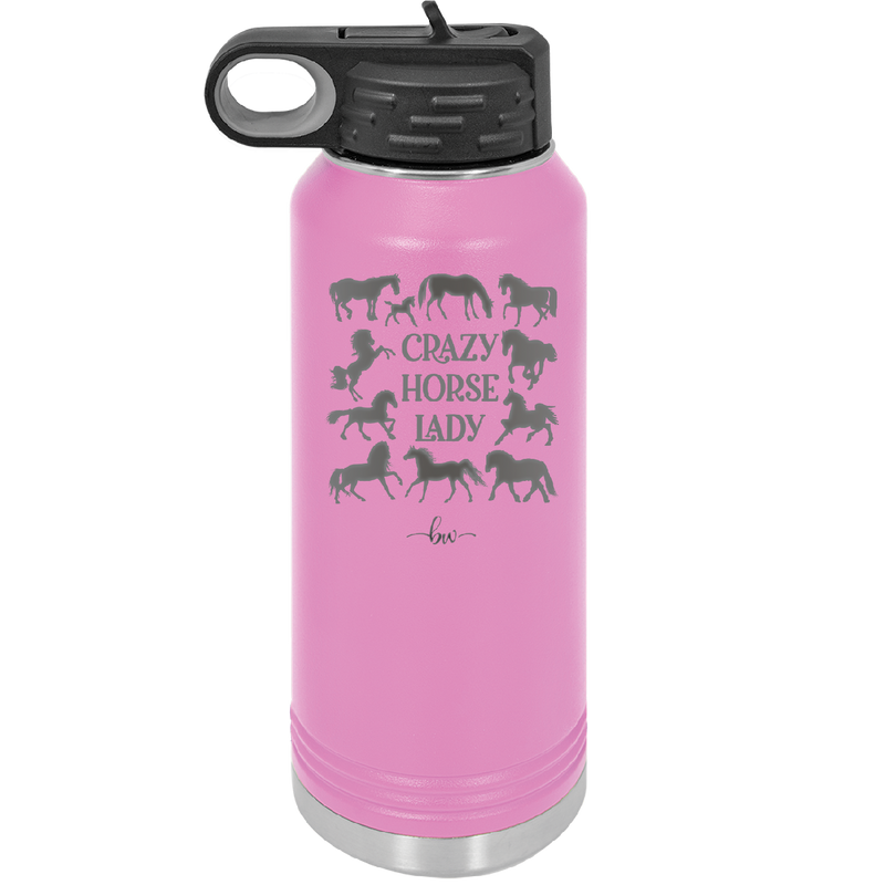 Crazy Horse Lady - Laser Engraved Stainless Steel Drinkware - 1863 -