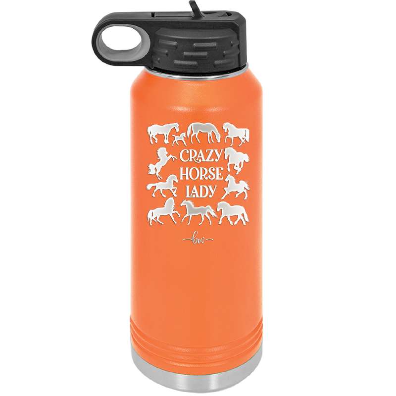 Crazy Horse Lady - Laser Engraved Stainless Steel Drinkware - 1863 -