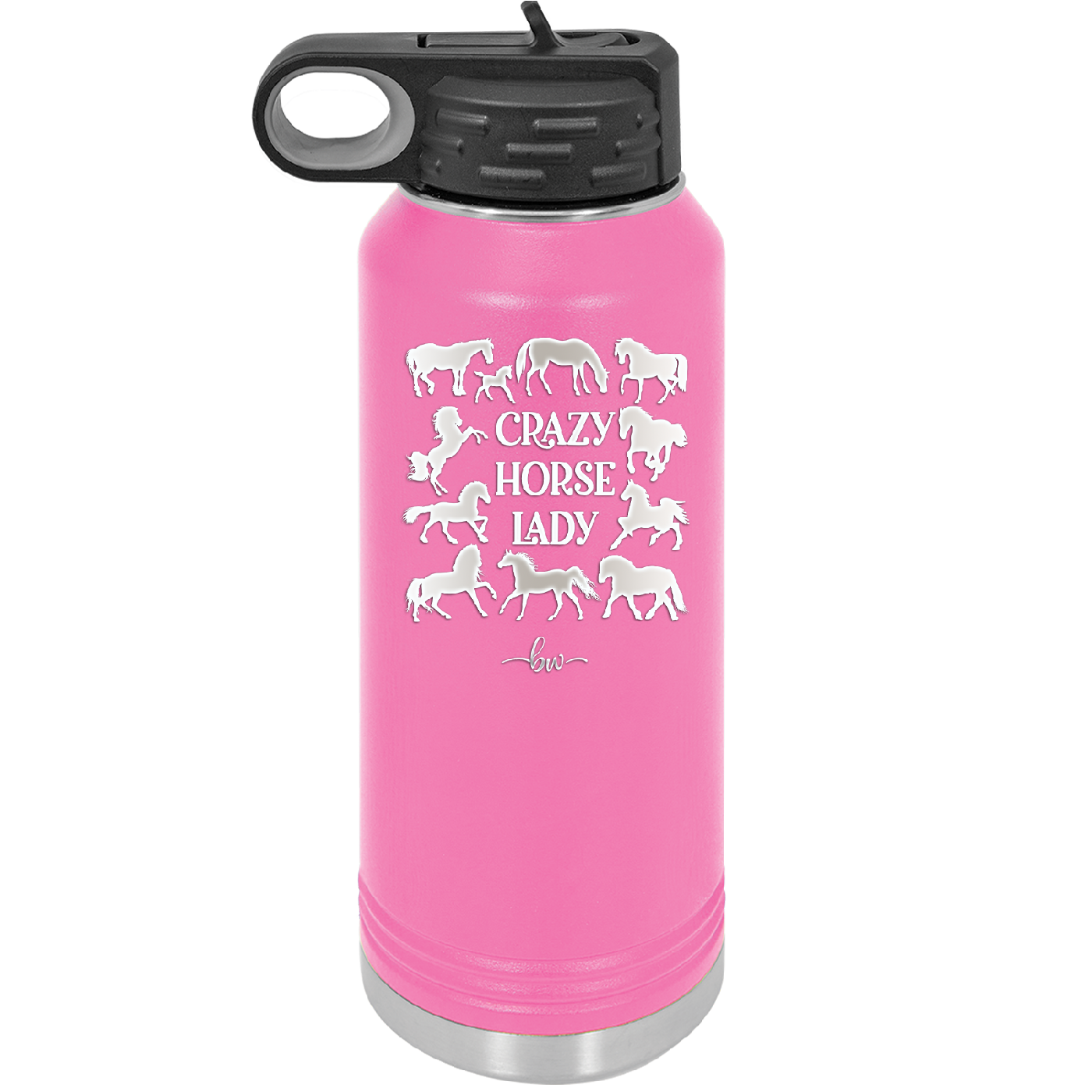 Crazy Horse Lady - Laser Engraved Stainless Steel Drinkware - 1863 -