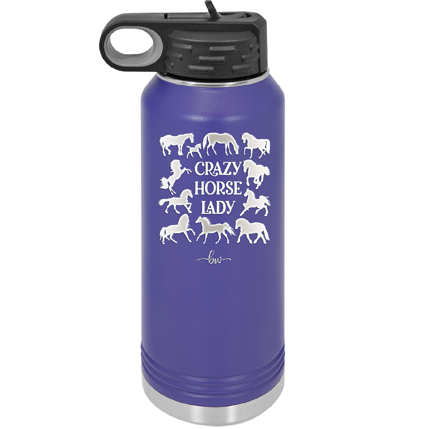 Crazy Horse Lady - Laser Engraved Stainless Steel Drinkware - 1863 -