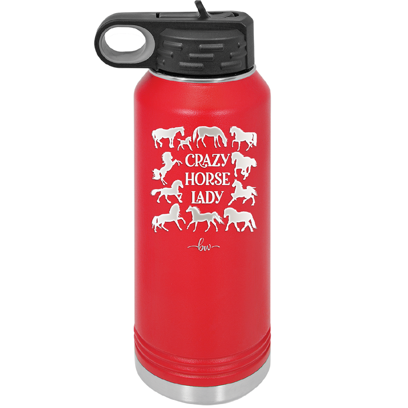 Crazy Horse Lady - Laser Engraved Stainless Steel Drinkware - 1863 -