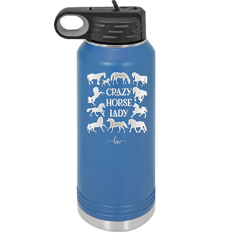 Crazy Horse Lady - Laser Engraved Stainless Steel Drinkware - 1863 -