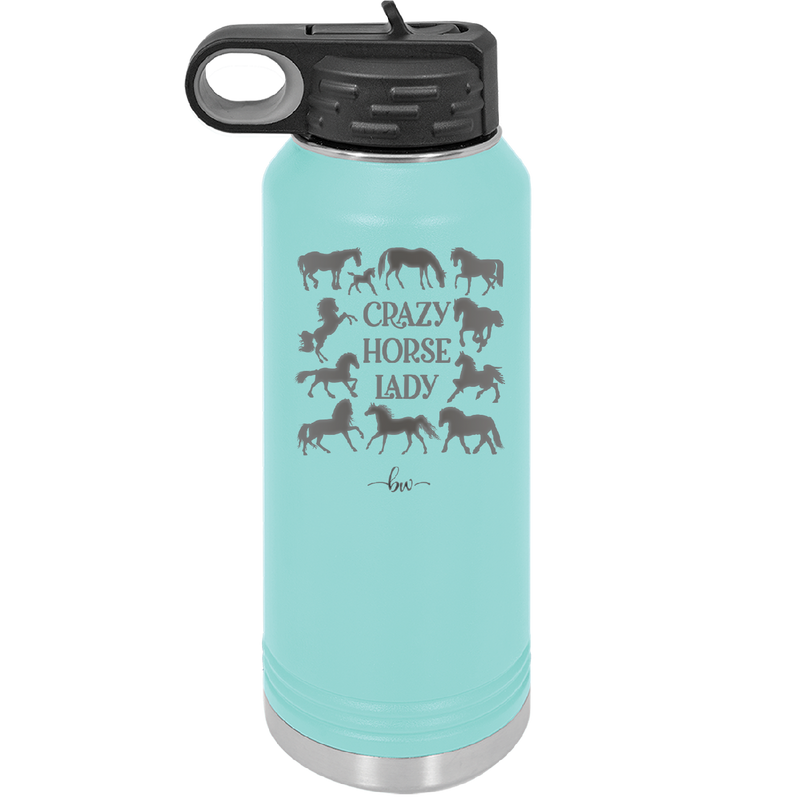 Crazy Horse Lady - Laser Engraved Stainless Steel Drinkware - 1863 -