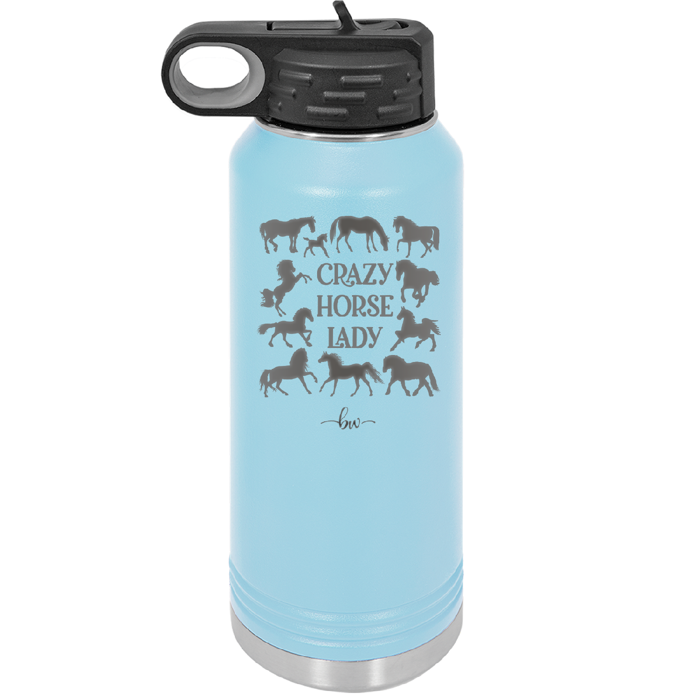 Crazy Horse Lady - Laser Engraved Stainless Steel Drinkware - 1863 -