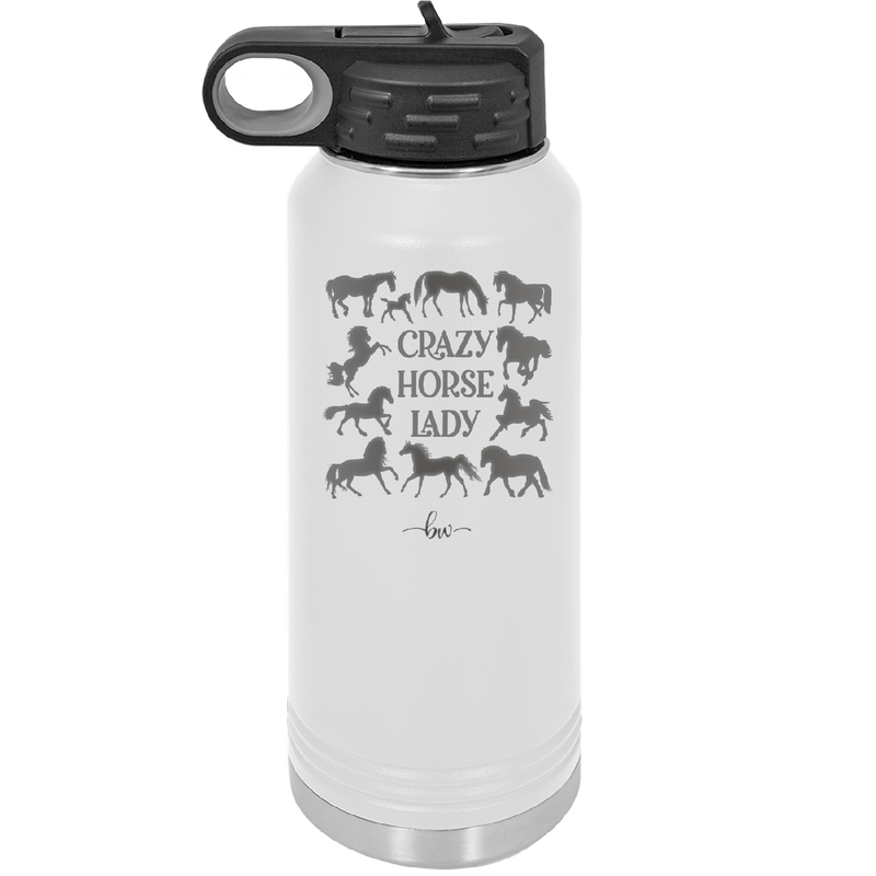 Crazy Horse Lady - Laser Engraved Stainless Steel Drinkware - 1863 -