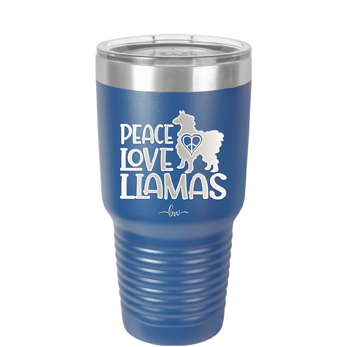 Peace Love Llamas - Laser Engraved Stainless Steel Drinkware - 1870 -