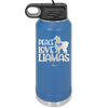 Peace Love Llamas - Laser Engraved Stainless Steel Drinkware - 1870 -