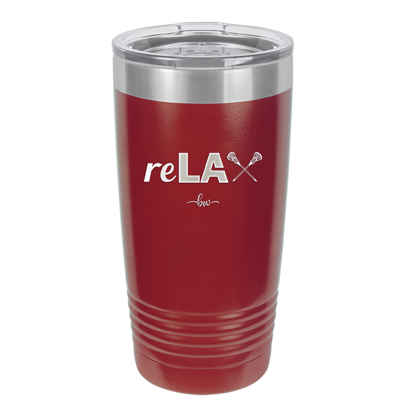 ReLAX Lacrosse - Laser Engraved Stainless Steel Drinkware - 1903 -