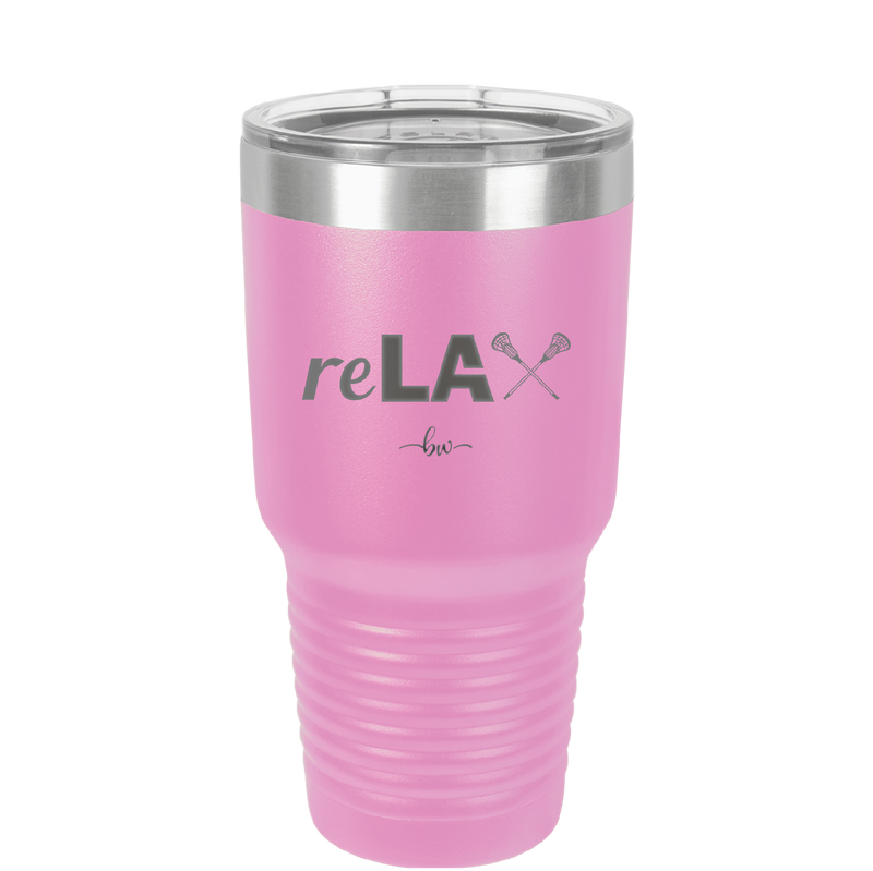 ReLAX Lacrosse - Laser Engraved Stainless Steel Drinkware - 1903 -