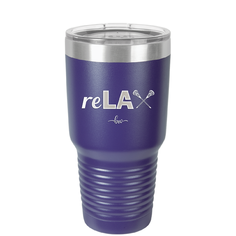 ReLAX Lacrosse - Laser Engraved Stainless Steel Drinkware - 1903 -