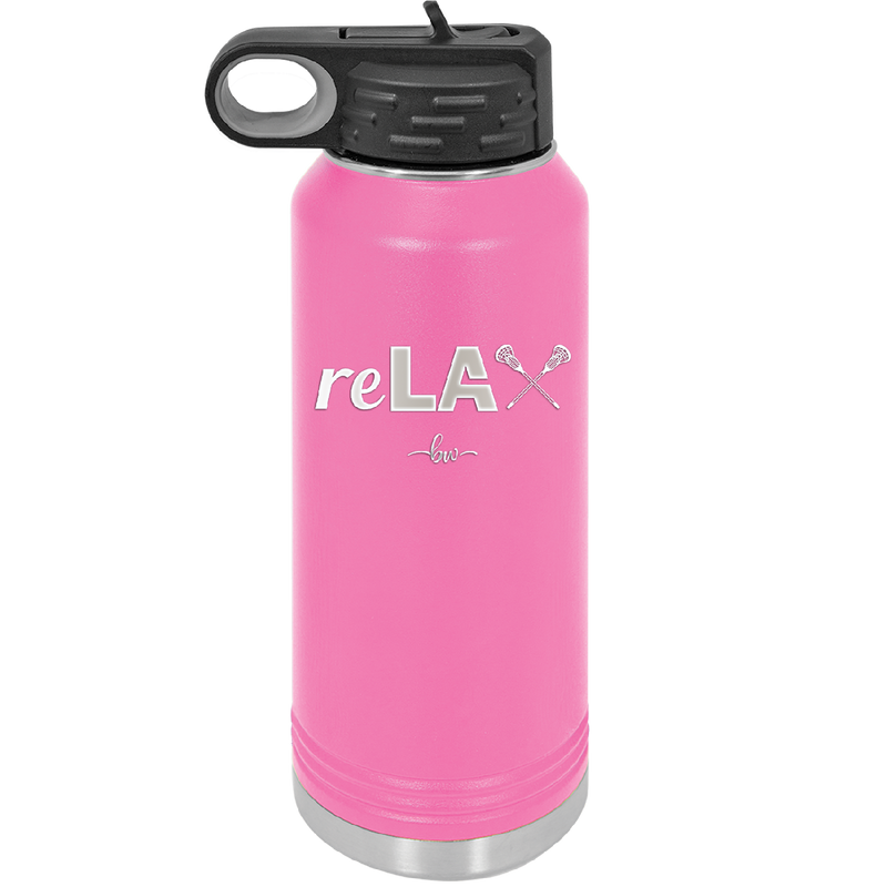 ReLAX Lacrosse - Laser Engraved Stainless Steel Drinkware - 1903 -