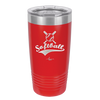 Softball with Bats and Ball - Laser Engraved Stainless Steel Drinkware - 1917 -