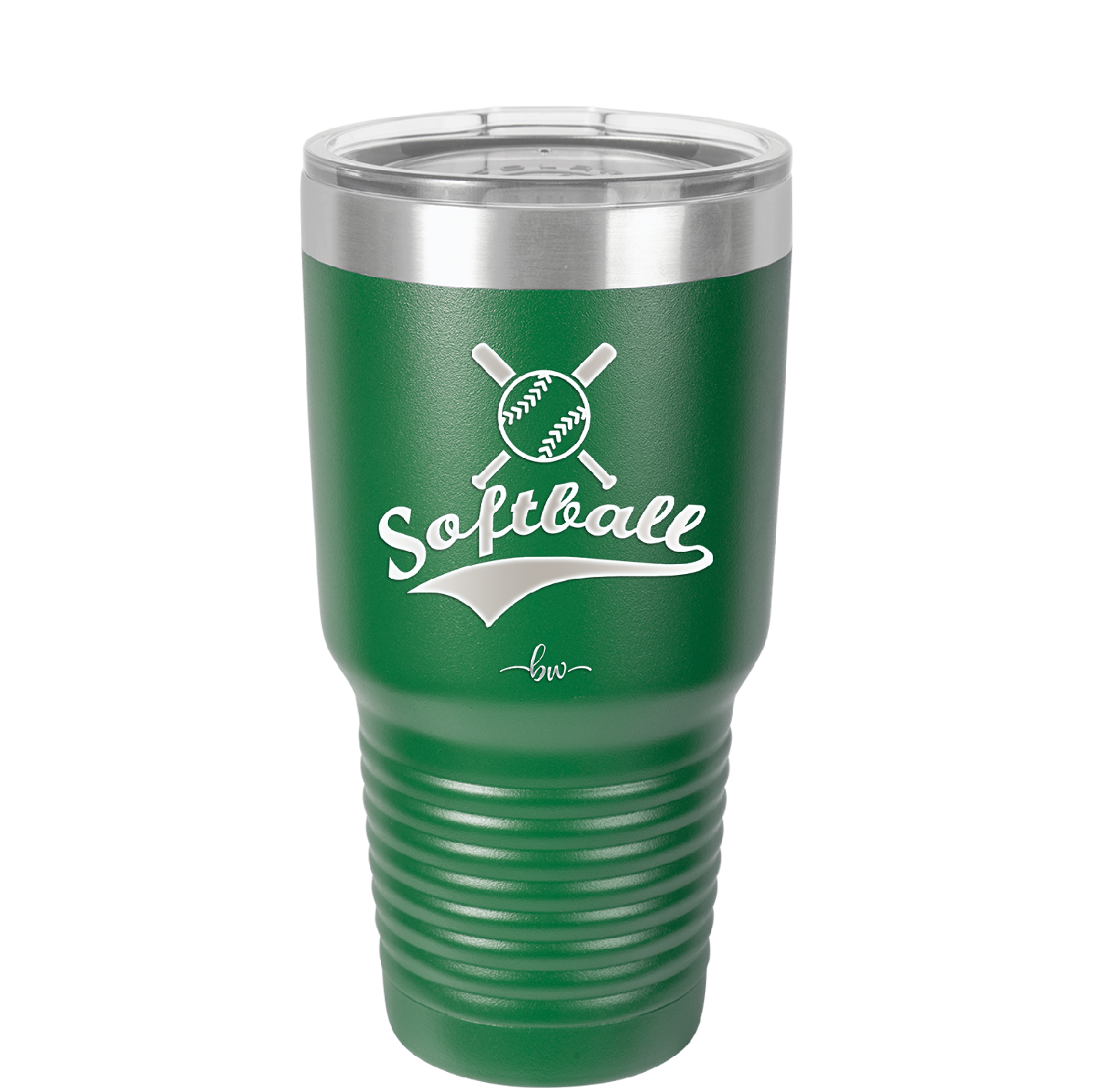 Softball with Bats and Ball - Laser Engraved Stainless Steel Drinkware - 1917 -