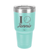 I Heart Tennis - Laser Engraved Stainless Steel Drinkware - 1921 -