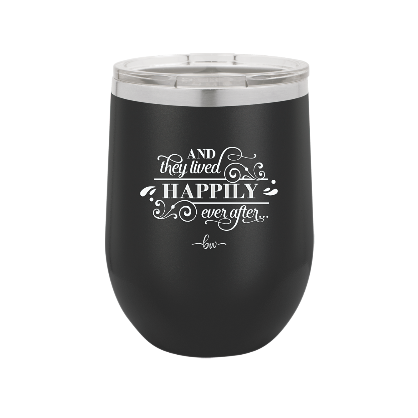 And They Lived Happily Ever After - Laser Engraved Stainless Steel Drinkware - 1946 -