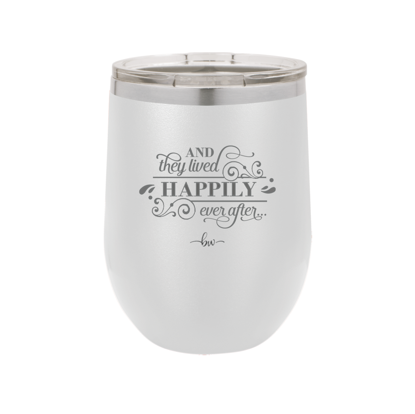 And They Lived Happily Ever After - Laser Engraved Stainless Steel Drinkware - 1946 -