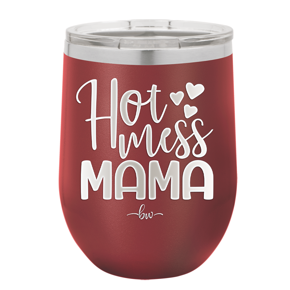 Hot Mess Mama - Laser Engraved Stainless Steel Drinkware - 1963 -