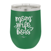 Mom Wife Boss - Laser Engraved Stainless Steel Drinkware - 1967 -