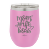 Mom Wife Boss - Laser Engraved Stainless Steel Drinkware - 1967 -