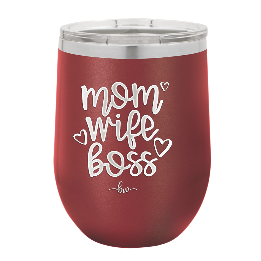 Mom Wife Boss - Laser Engraved Stainless Steel Drinkware - 1967 -