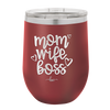 Mom Wife Boss - Laser Engraved Stainless Steel Drinkware - 1967 -