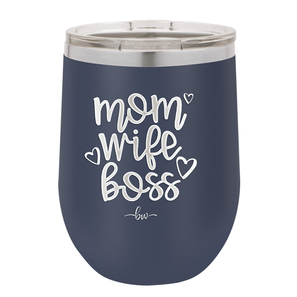 Mom Wife Boss - Laser Engraved Stainless Steel Drinkware - 1967 -