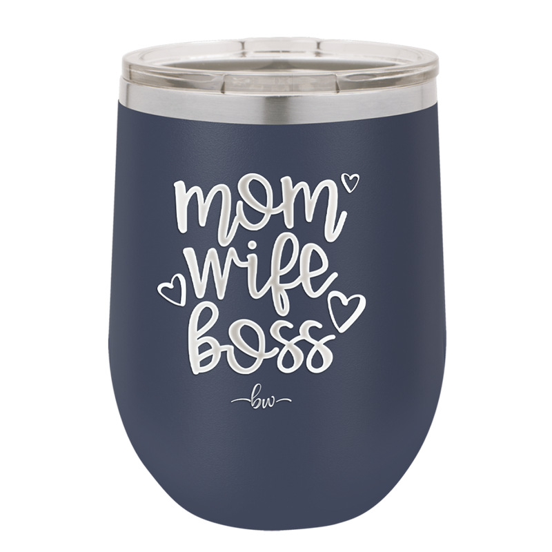 Mom Wife Boss - Laser Engraved Stainless Steel Drinkware - 1967 -