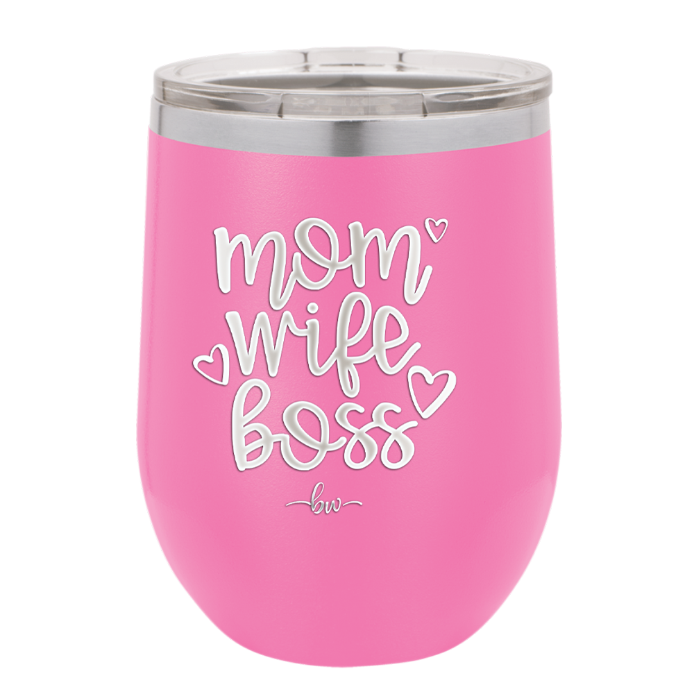 Mom Wife Boss - Laser Engraved Stainless Steel Drinkware - 1967 -