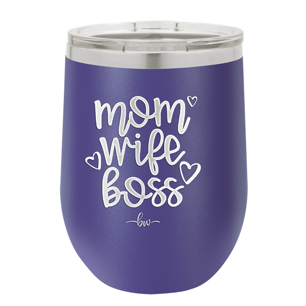 Mom Wife Boss - Laser Engraved Stainless Steel Drinkware - 1967 -