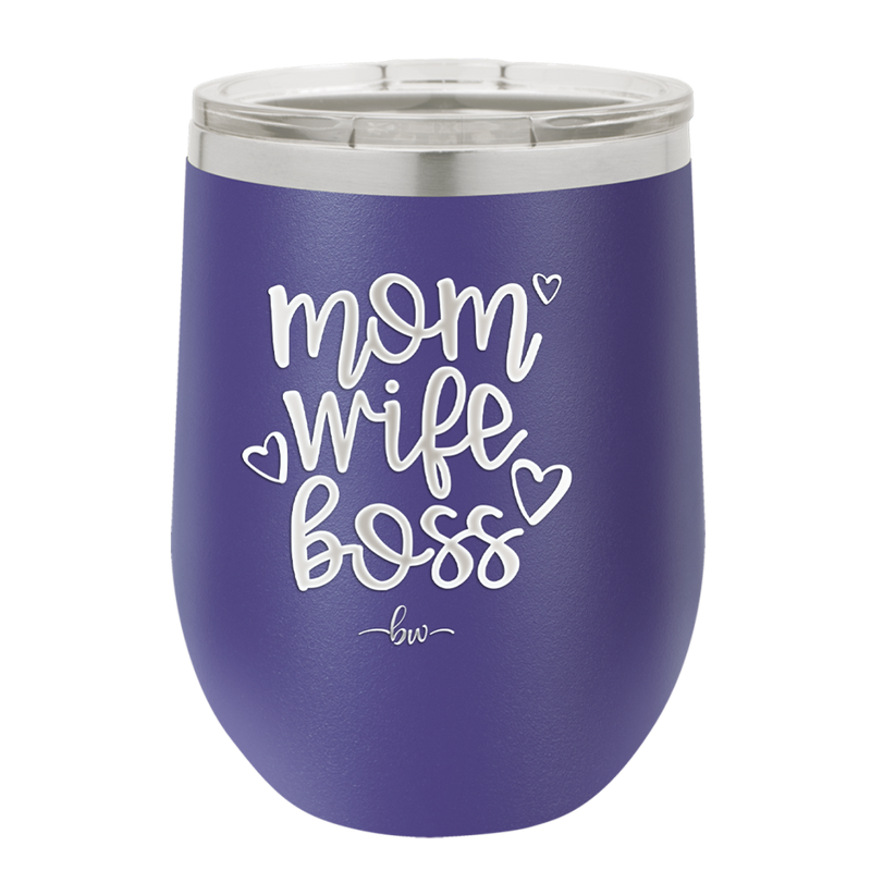 Mom Wife Boss - Laser Engraved Stainless Steel Drinkware - 1967 -