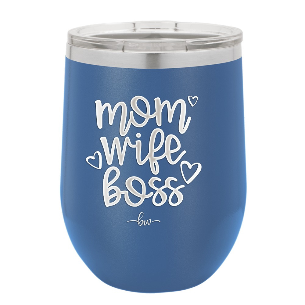 Mom Wife Boss - Laser Engraved Stainless Steel Drinkware - 1967 -