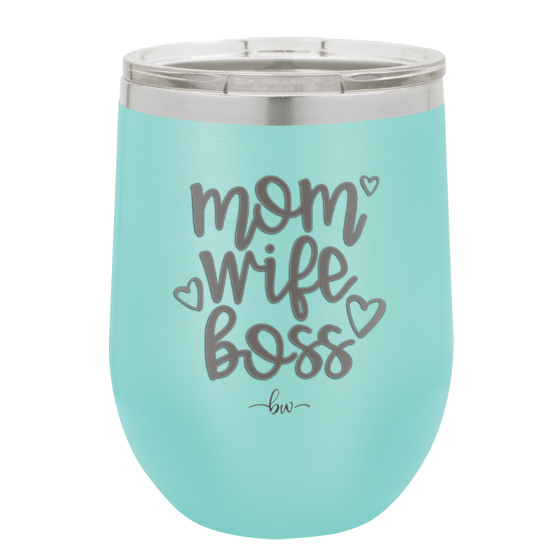 Mom Wife Boss - Laser Engraved Stainless Steel Drinkware - 1967 -