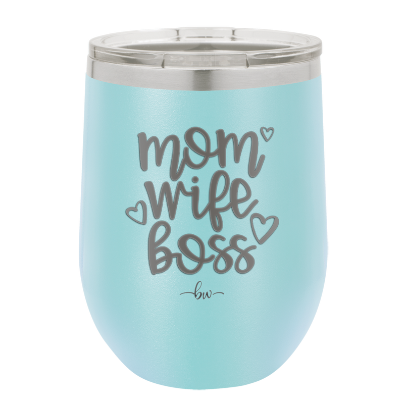 Mom Wife Boss - Laser Engraved Stainless Steel Drinkware - 1967 -