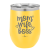 Mom Wife Boss - Laser Engraved Stainless Steel Drinkware - 1967 -