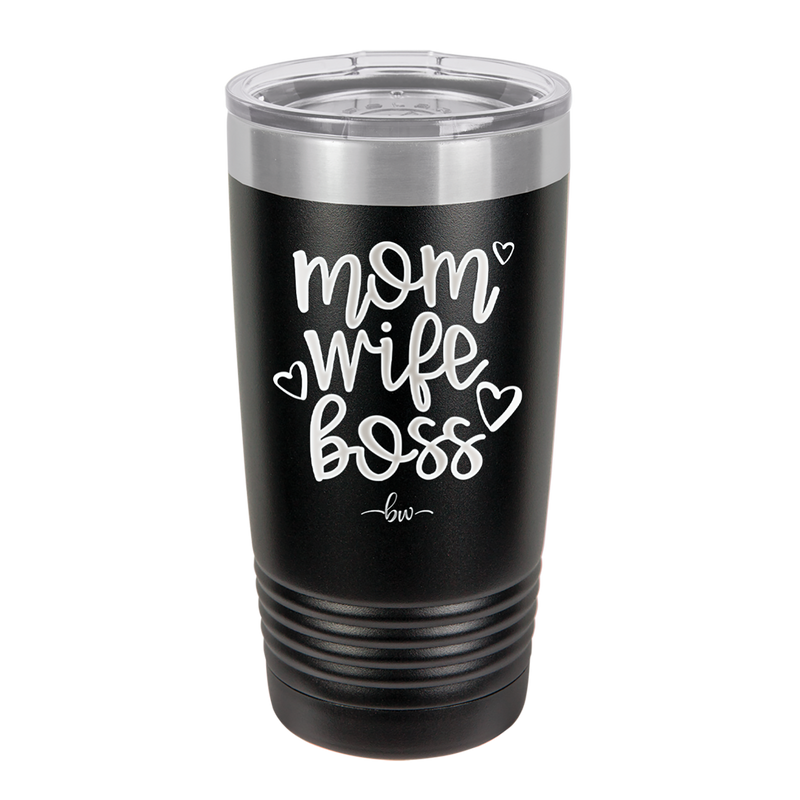 Mom Wife Boss - Laser Engraved Stainless Steel Drinkware - 1967 -