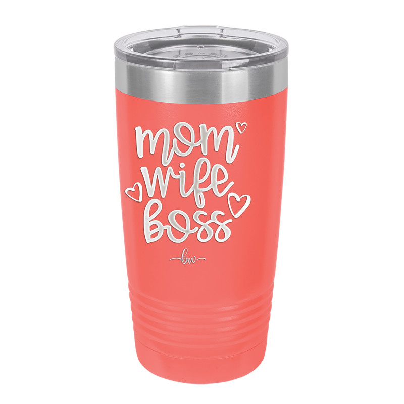 Mom Wife Boss - Laser Engraved Stainless Steel Drinkware - 1967 -