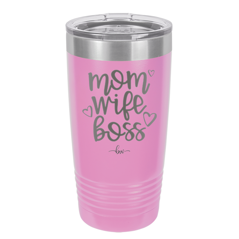 Mom Wife Boss - Laser Engraved Stainless Steel Drinkware - 1967 -