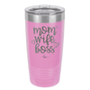 Mom Wife Boss - Laser Engraved Stainless Steel Drinkware - 1967 -