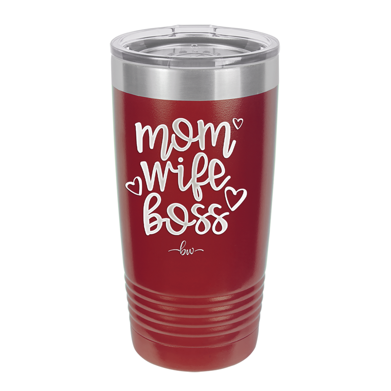 Mom Wife Boss - Laser Engraved Stainless Steel Drinkware - 1967 -